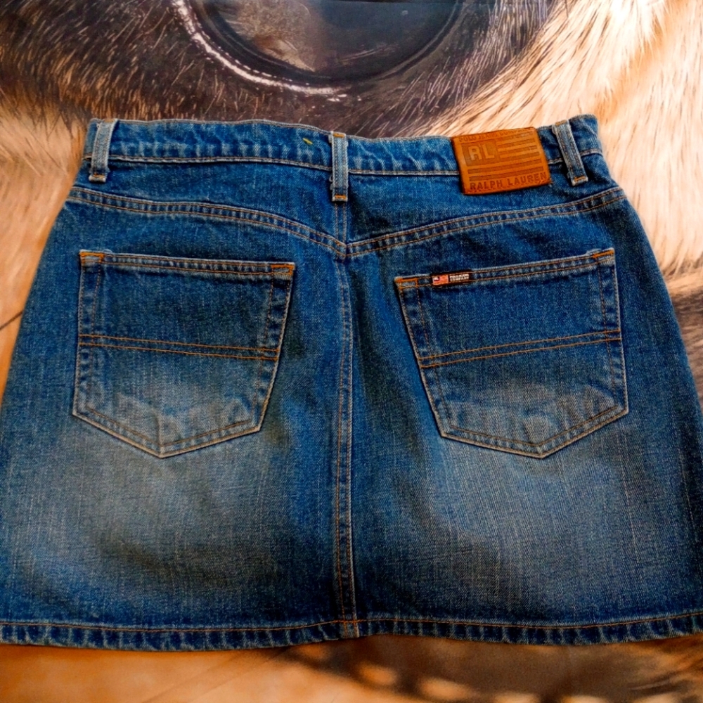 Ralph Lauren denim skirt - Picture 3 of 6
